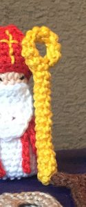 gehaakte staf van sinterklaas
