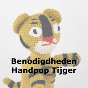 Benodigdheden Handpop Tijger