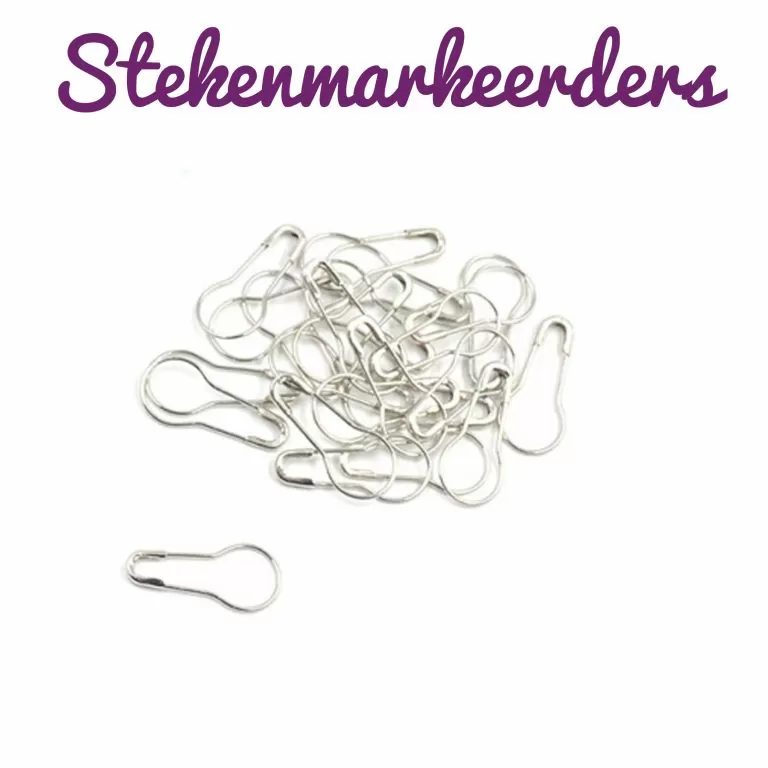 Metalen stekenmarkeerder zilver