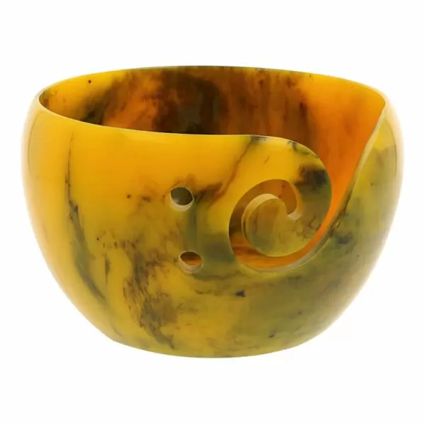 Scheepjes Yarn bowl parelmoer effect 13x8cm geel