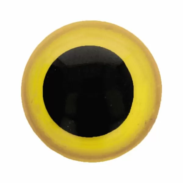 Veiligheidsoogjes 12mm geel (5 paar)