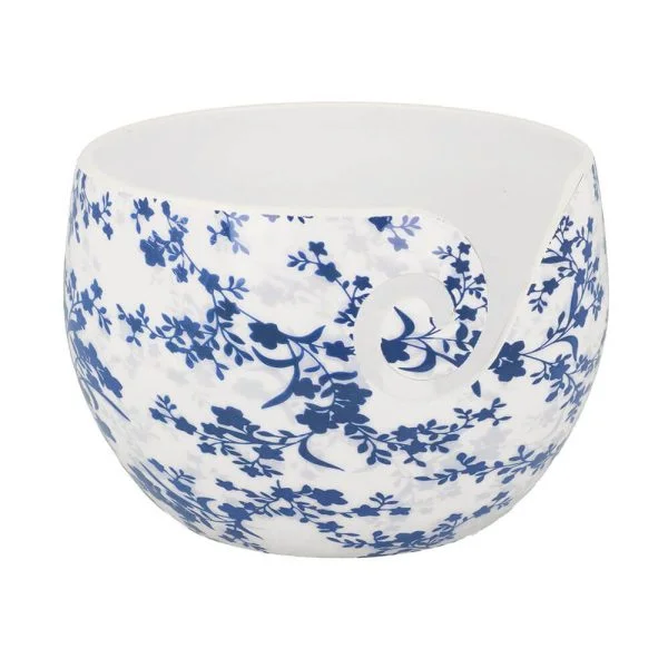Scheepjes Yarn bowl Blue Leaf onbreekbaar 15x10cm