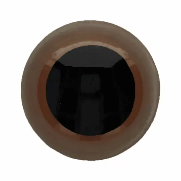 Veiligheidsoogjes 8mm bruin (5 paar)