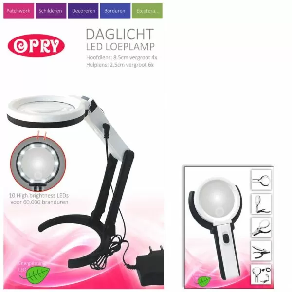 OPRY daglicht LED lamp met loep