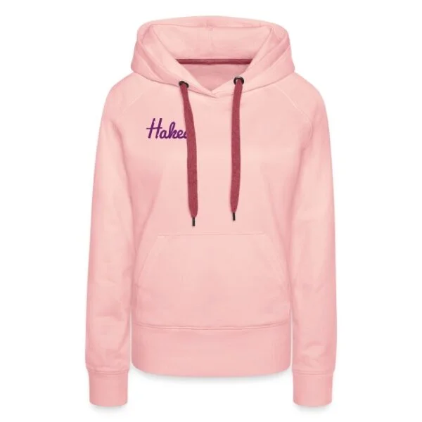 Haked hoodie Roze met logo