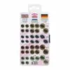 Veiligheidsogen kattenogen glitter 12mm, 15mm, 18mm doos met 48 stuks - Afbeelding 3