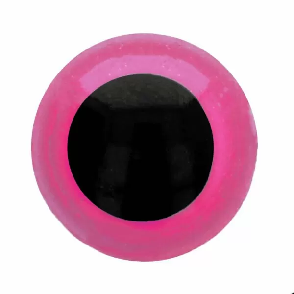 Veiligheidsoogjes 6mm Roze (5 paar)