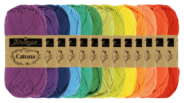 Temperatuurdeken haken - 13 kleuren - regenboog