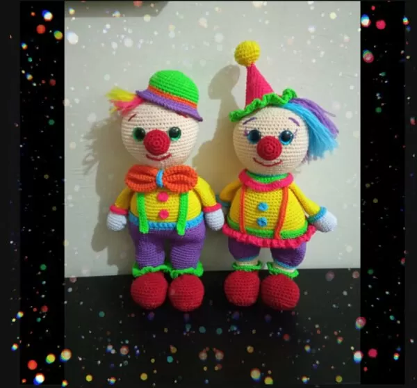 Haakpatroon Charlie & Charlotte De Clowns