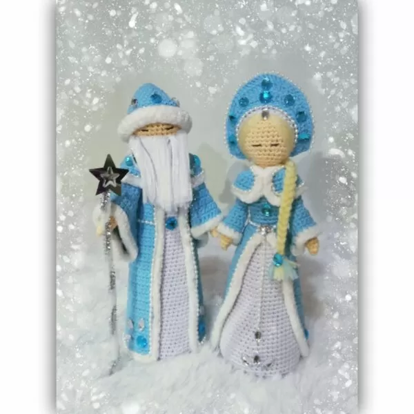 Haakpatroon Grandfather Frost & The Snow Maiden - Afbeelding 4