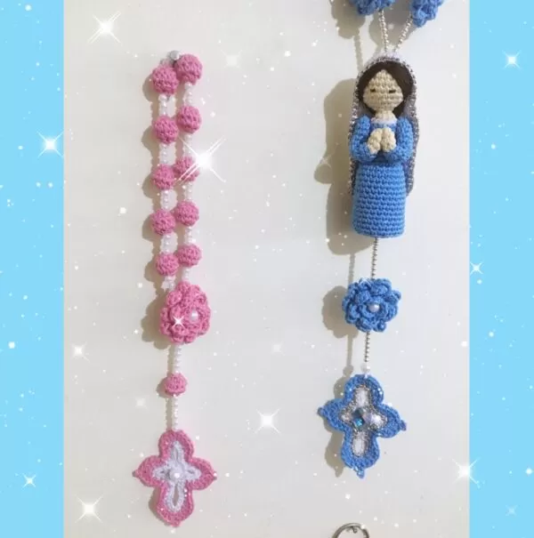 Haakpatroon Wall Rosary Rozenkrans