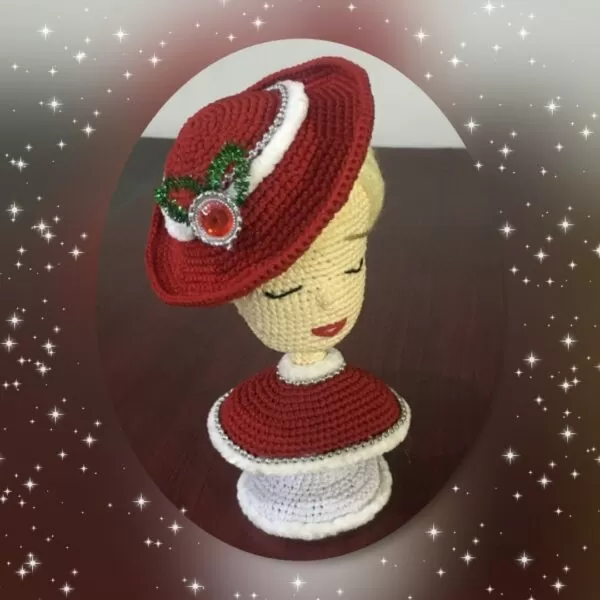 Haakpatroon Miss Aleida, kerst editie