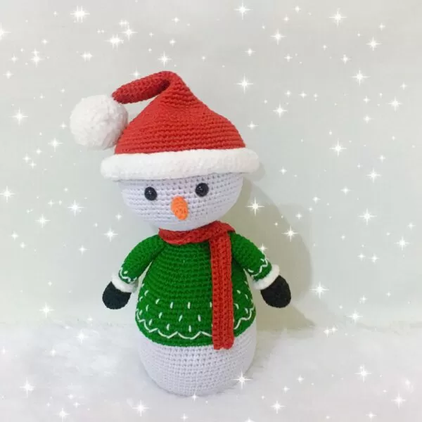 Haakpatroon Kerstman, sneeuwpop, rendier - Christmas Trio - Afbeelding 2