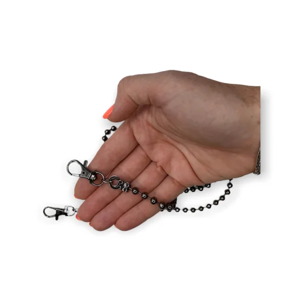 Kralenketting voor tasbeugel 120 Cm Oud Zwart - Afbeelding 3