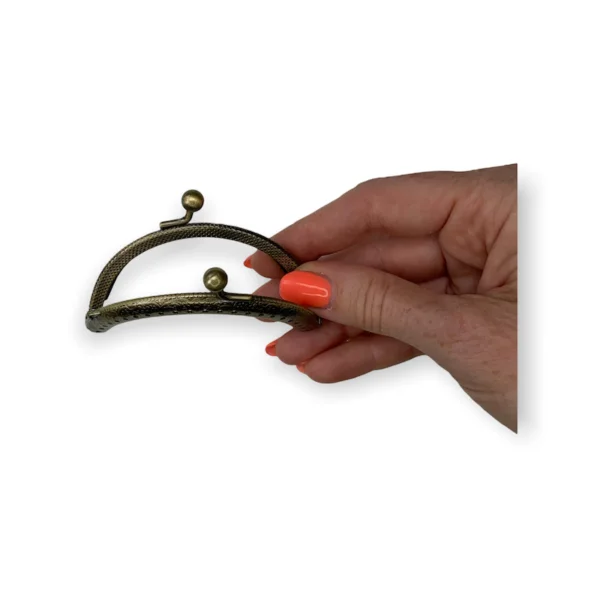 Portemonnee haken beugel 8.5 Cm Antiek Brons - Afbeelding 2