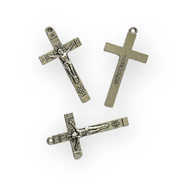 Kruis orthodoxe groot zilver met corpus - jerusalem