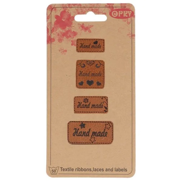 Opry leren labels Handmade