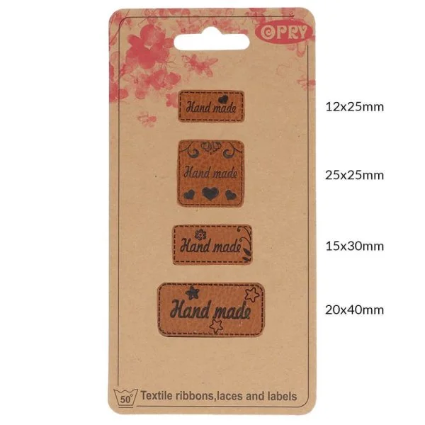 Opry leren labels Handmade - Afbeelding 3