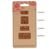 Opry leren labels Made with love - Afbeelding 3