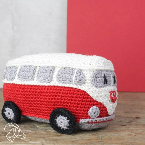 DIY Haakpakket - Retro Busje Rood - Afbeelding 5