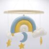 DIY Viltpakket - Regenboog Mobiel - Blauw - Afbeelding 3