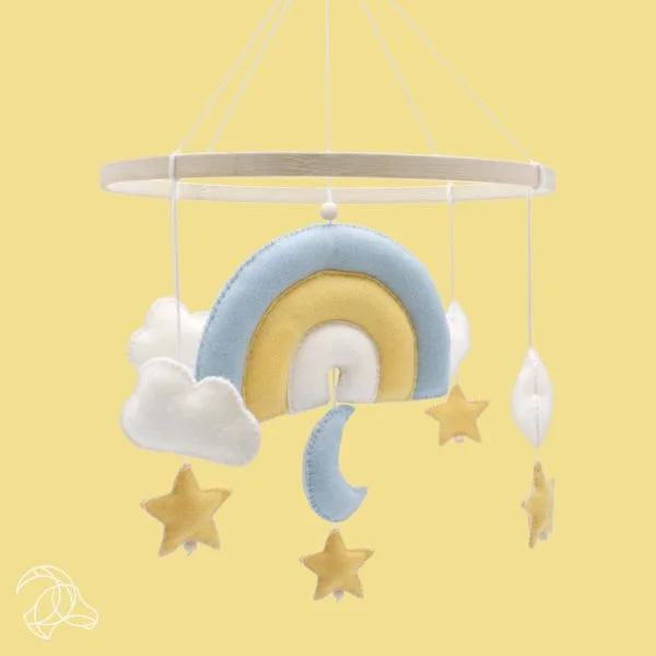 DIY Viltpakket - Regenboog Mobiel - Blauw - Afbeelding 4