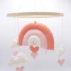DIY Viltpakket - Regenboog Mobiel - Roze - Afbeelding 4