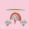 DIY Viltpakket - Regenboog Mobiel - Roze - Afbeelding 3