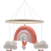 DIY Viltpakket - Regenboog Mobiel - Roze