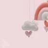 DIY Viltpakket - Regenboog Mobiel - Roze - Afbeelding 7