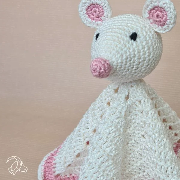DIY Haakpakket - Knuffeldoekje Muis - Afbeelding 4