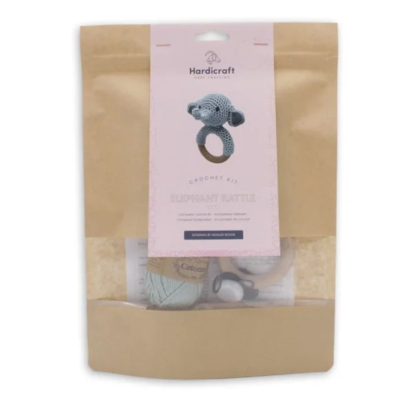 DIY Haakpakket - Rammelaar Olifant - Afbeelding 3