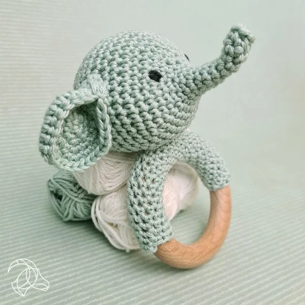 DIY Haakpakket - Rammelaar Olifant - Afbeelding 4