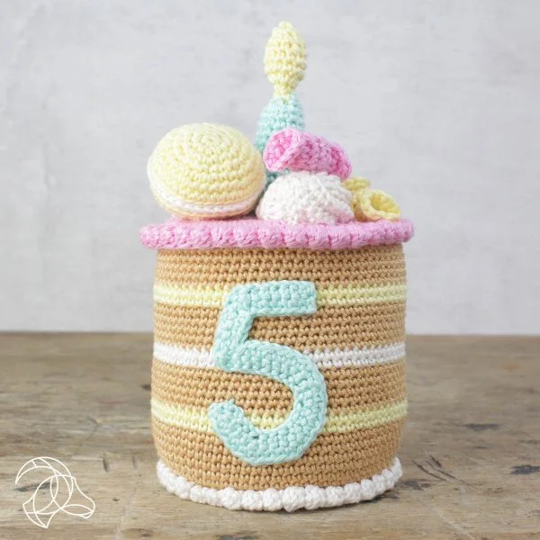 DIY Haakpakket - Taartje met cijfers - Afbeelding 5