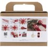 Hobbyset Kerstballen Macramé kerstrood - Kerst knutsel set - Afbeelding 3
