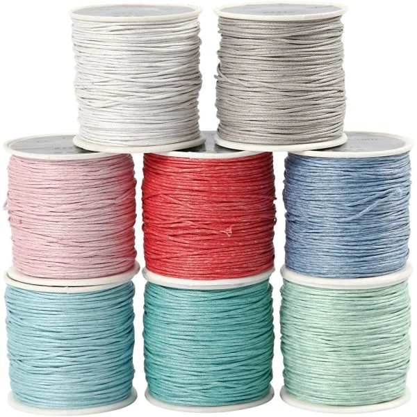 Katoenkoord dikte 1 mm doos 8x40 meter pastel - Afbeelding 3