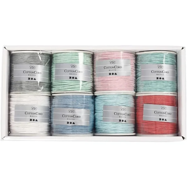 Katoenkoord dikte 1 mm doos 8x40 meter pastel - Afbeelding 4