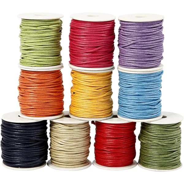 Katoenkoord dikte 2 mm sterke kleuren 10x25 m