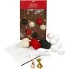 Kerstballen 6 cm 6 stuk - Kerst knutsel set