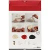 Kerstballen 6 cm 6 stuk - Kerst knutsel set - Afbeelding 5