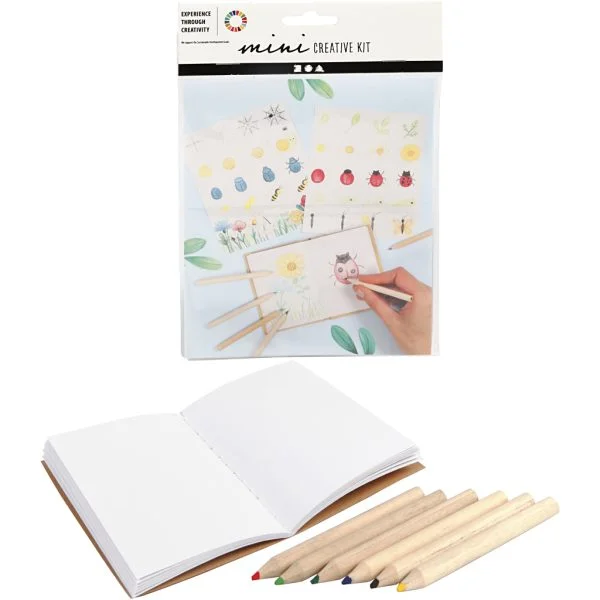 Mini Creative Kit notitieboek insecten