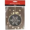 Mini Hobbyset Borduurwerk Sneeuwvlok grijs - Kerst knutsel set - Afbeelding 3