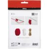 Mini Hobbyset Haken Kerstsokken rood/wit - Kerst knutsel set - Afbeelding 4
