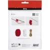 Mini Hobbyset Haken Kerstsokken rood/wit - Kerst knutsel set - Afbeelding 4