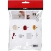 Mini Hobbyset Trommel 33 mm beige antiek rood - Kerst knutsel set - Afbeelding 4