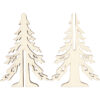 Kleine houten kerstboom 12,5 x 8,5 cm - Afbeelding 4