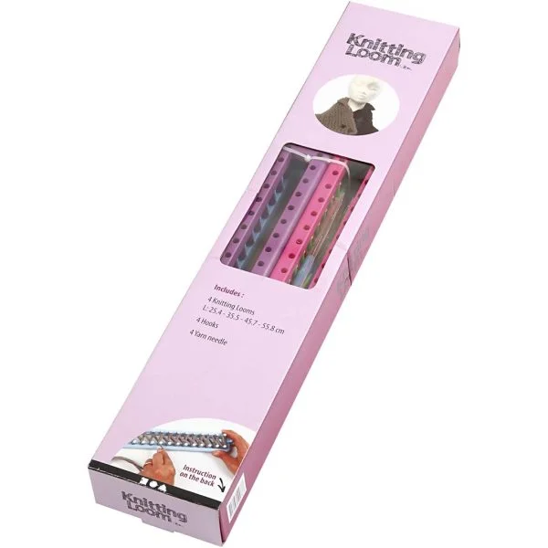 Rechthoek Knitting loom 4 stuks Lengte 25-35-45-55 cm - Afbeelding 5