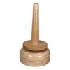 Haked garenspindel draaischijf hout