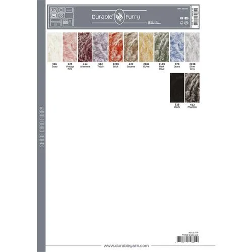 Kleurkaart Print Durable Furry