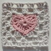 Haakpatroon granny Square hartje - Afbeelding 2